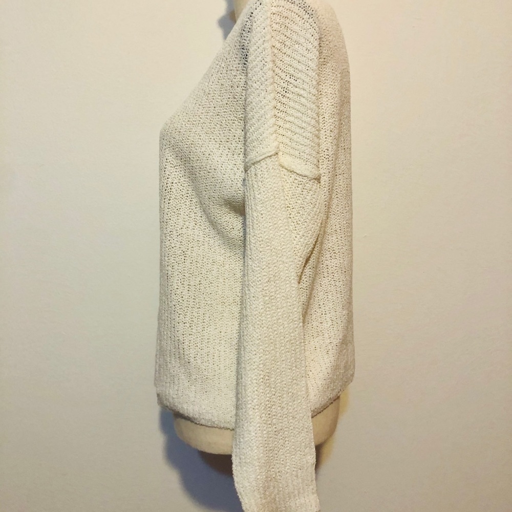 White button down knitted sweater size L - Picture 3 of 5